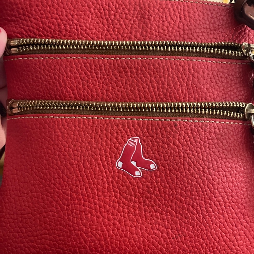 Dooney and Bourke Red Sox Leather Crossbody Bag